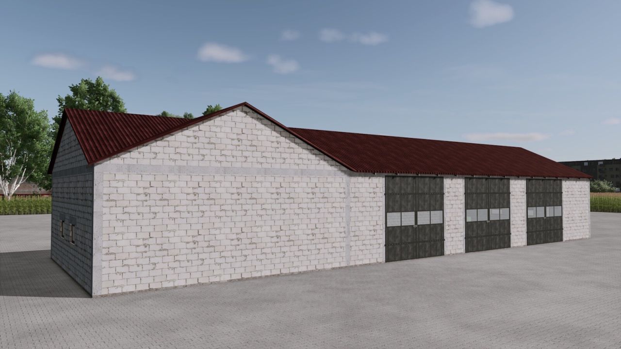 Halls Made Of White Concrete Blocks v1.0.0.1