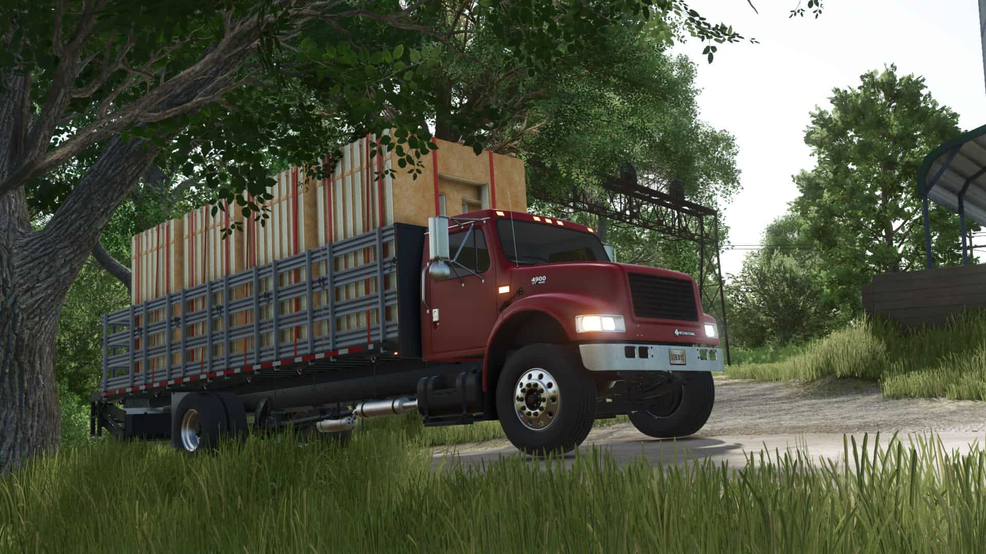 International 4900 Stakebed v1.3 thumbnail 2