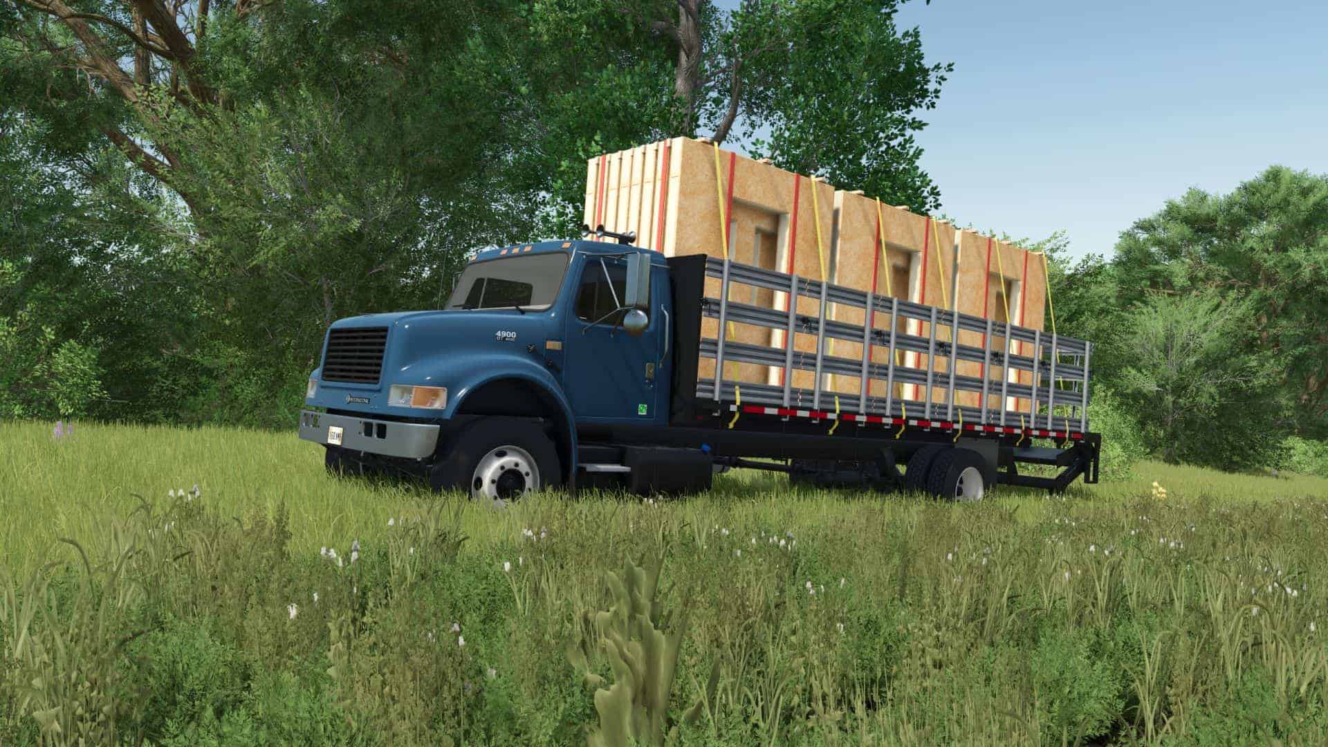 International 4900 Stakebed v1.3 thumbnail 3