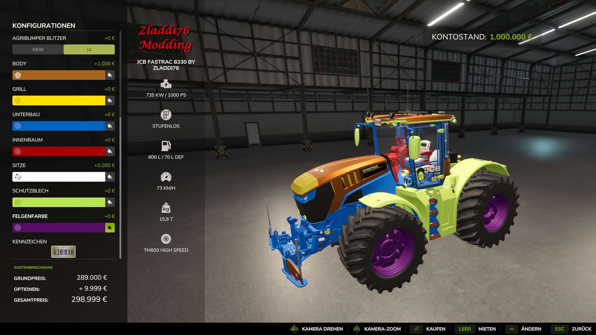 JCB Fastrac 8330 Edit v1.0
