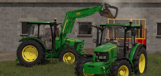 John Deere 5R + 583 v1.0