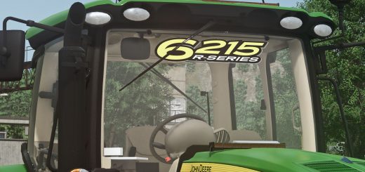 John Deere 6R215 Window Decal Pack v1.0