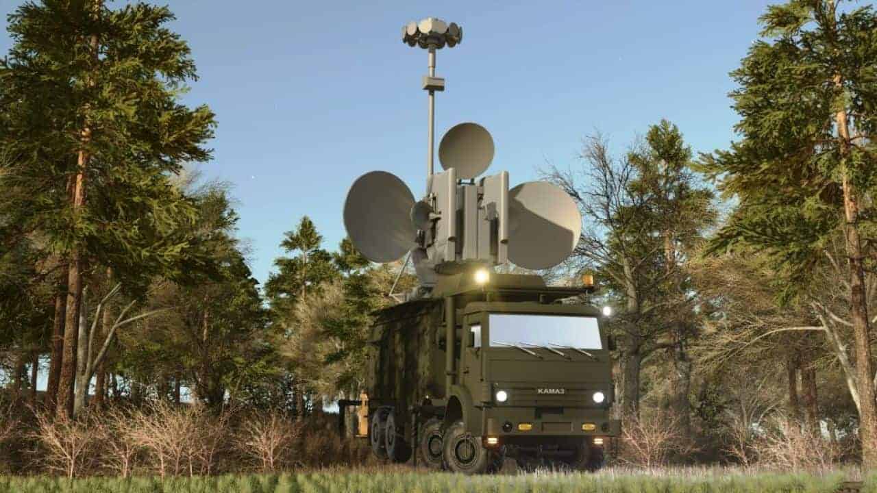 KAMAZ military vehicle equipped as a mobile radar and communications station v1.0