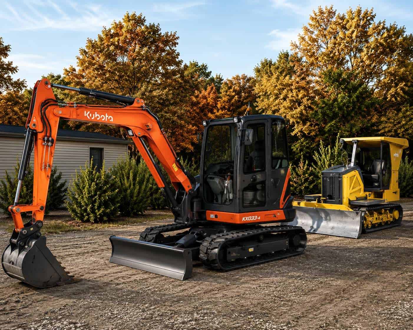 Kubota KX080-4 Mini Excavator Pack v1.0