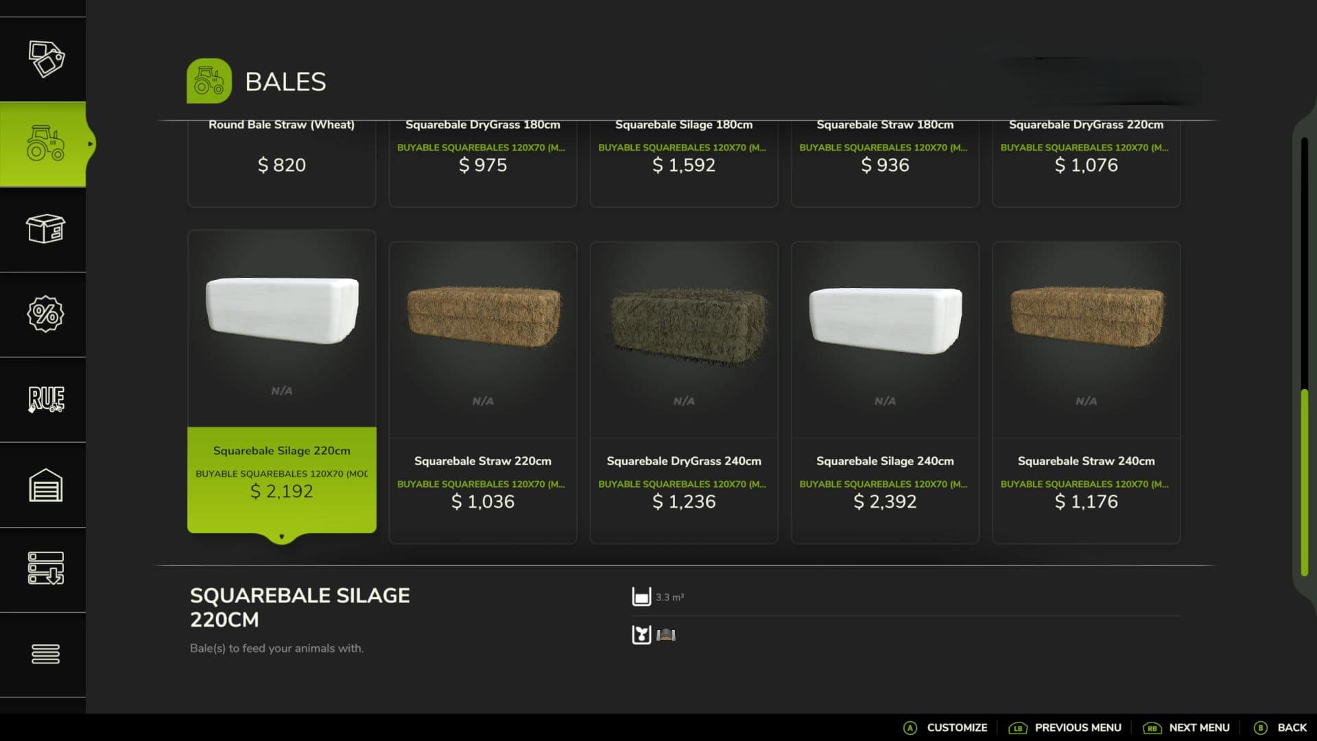 Rustic Acres Bale Sales v1.0