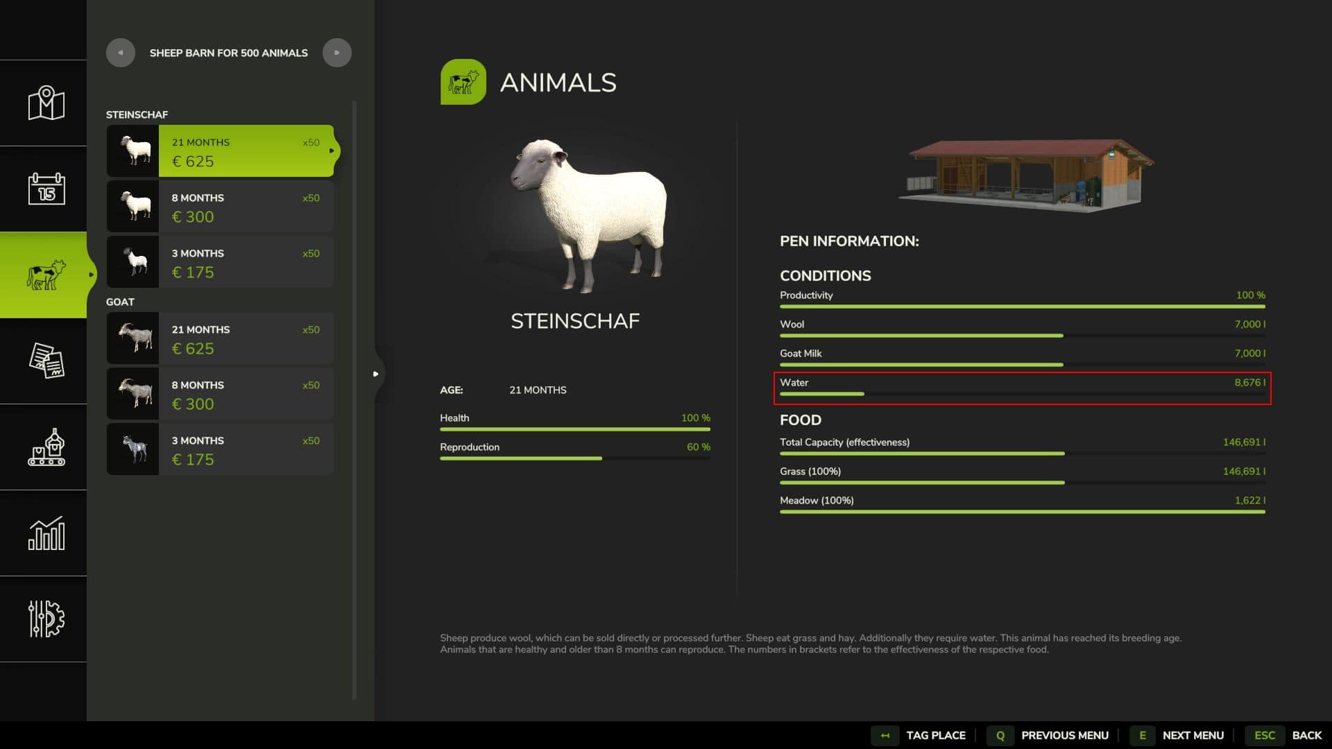 Sheep Barn For 500 Animals v1.1