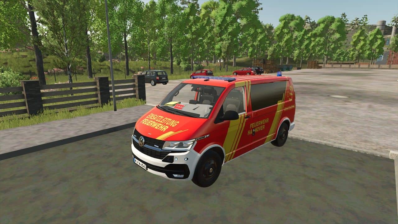 Volkswagen T6 Hanover Fire Department NEF and ELW 1 v1.0