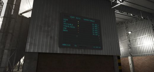 Wall-mounted LED matrix display v1.0