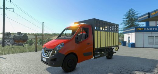 2018 Renault Master Cattle Transport Trailer v1.0