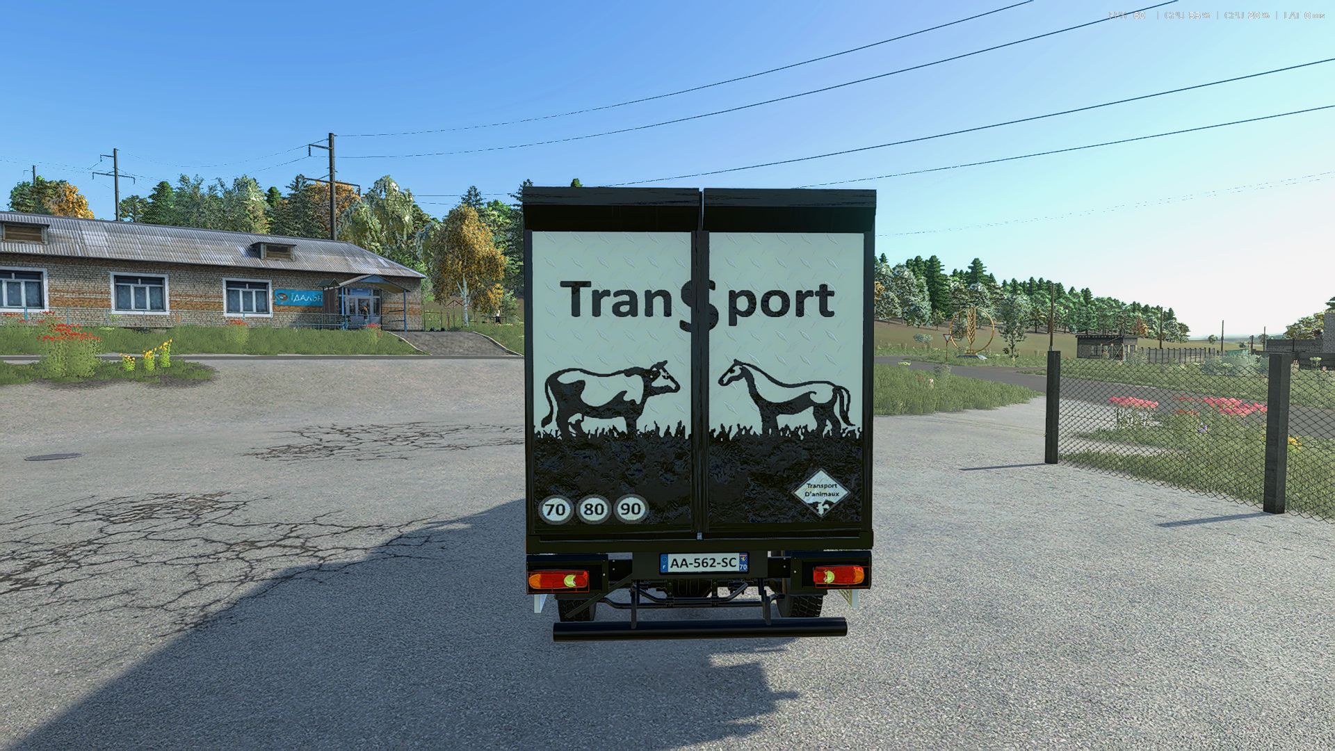 2018 Renault Master Cattle Transport Trailer v1.0
