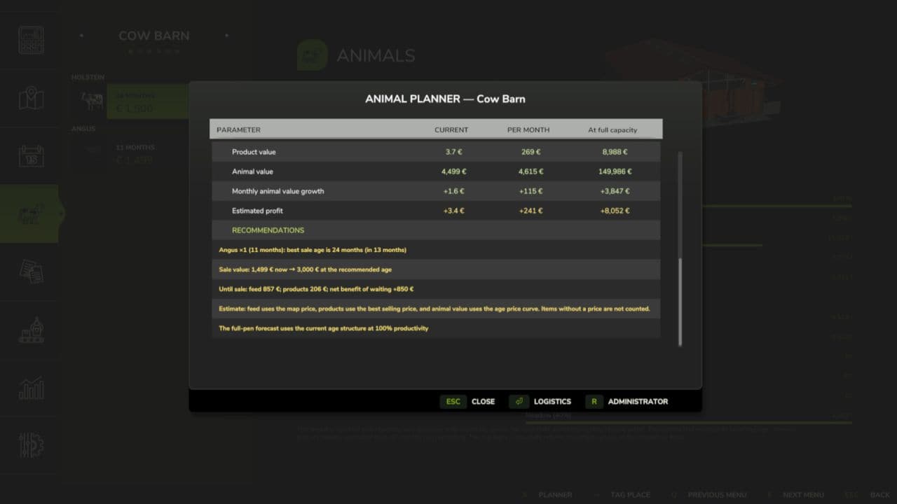 Animal Planner v1.0