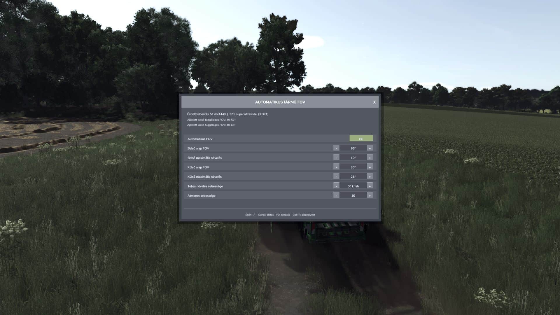 Automatic Vehicle FOV v1.2.1.0