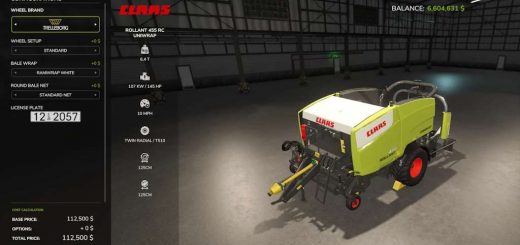 CLAAS ROLLANT 455 UNIWRAP Speedy v1.9