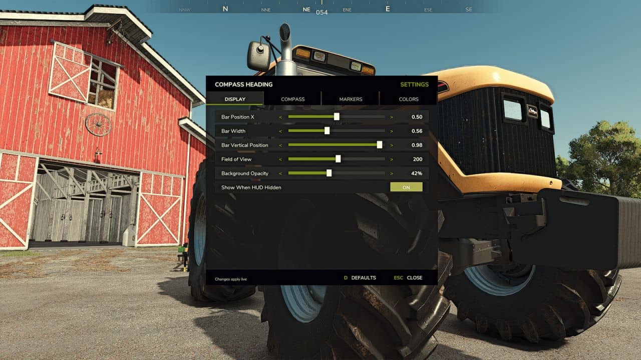 Compass Heading Display v1.1.1.0