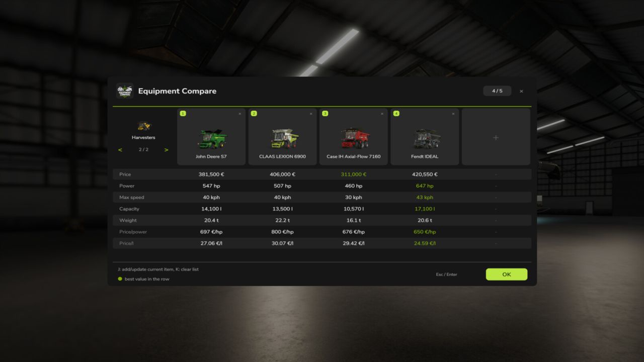 Equipment Compare v1.0.3.0