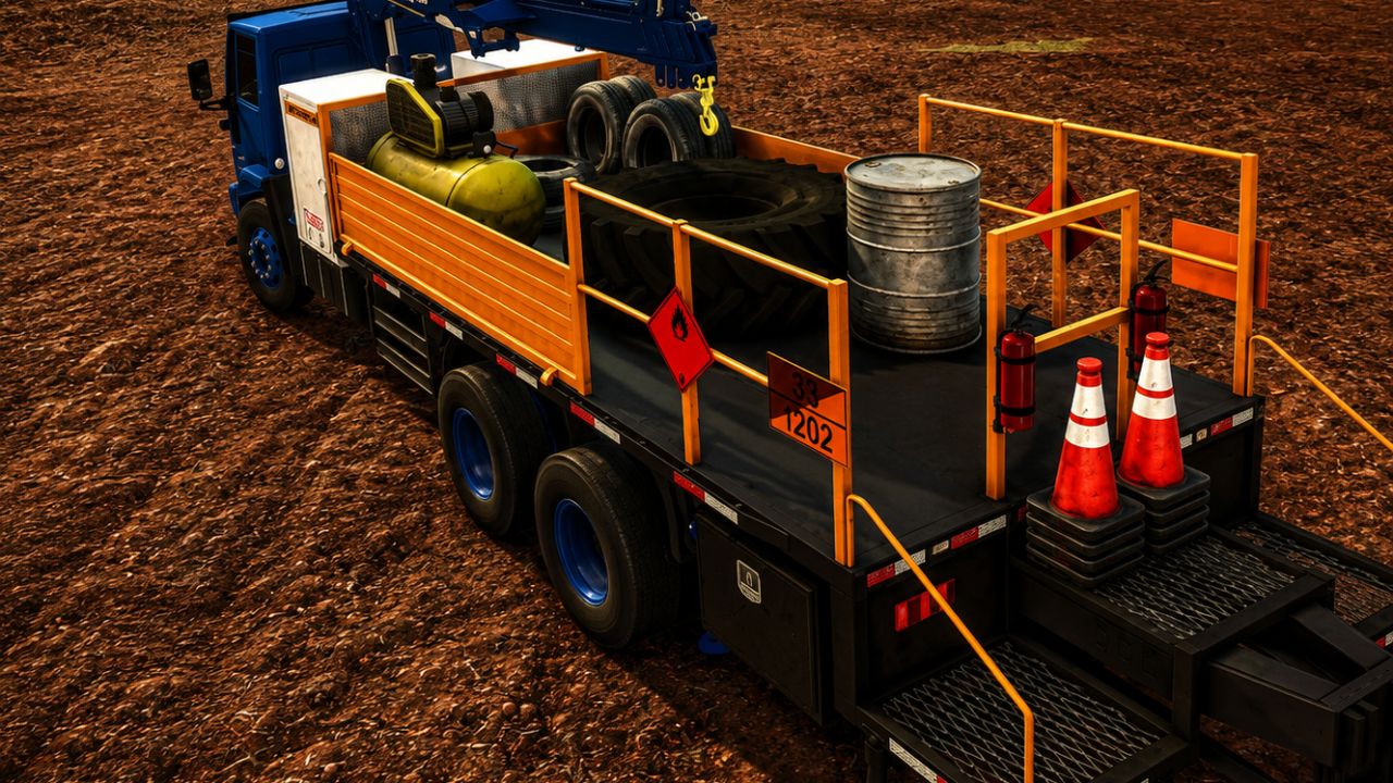 Ford Cargo Truck with Knuckle-Boom Crane (Tire Service) BETA v1.0