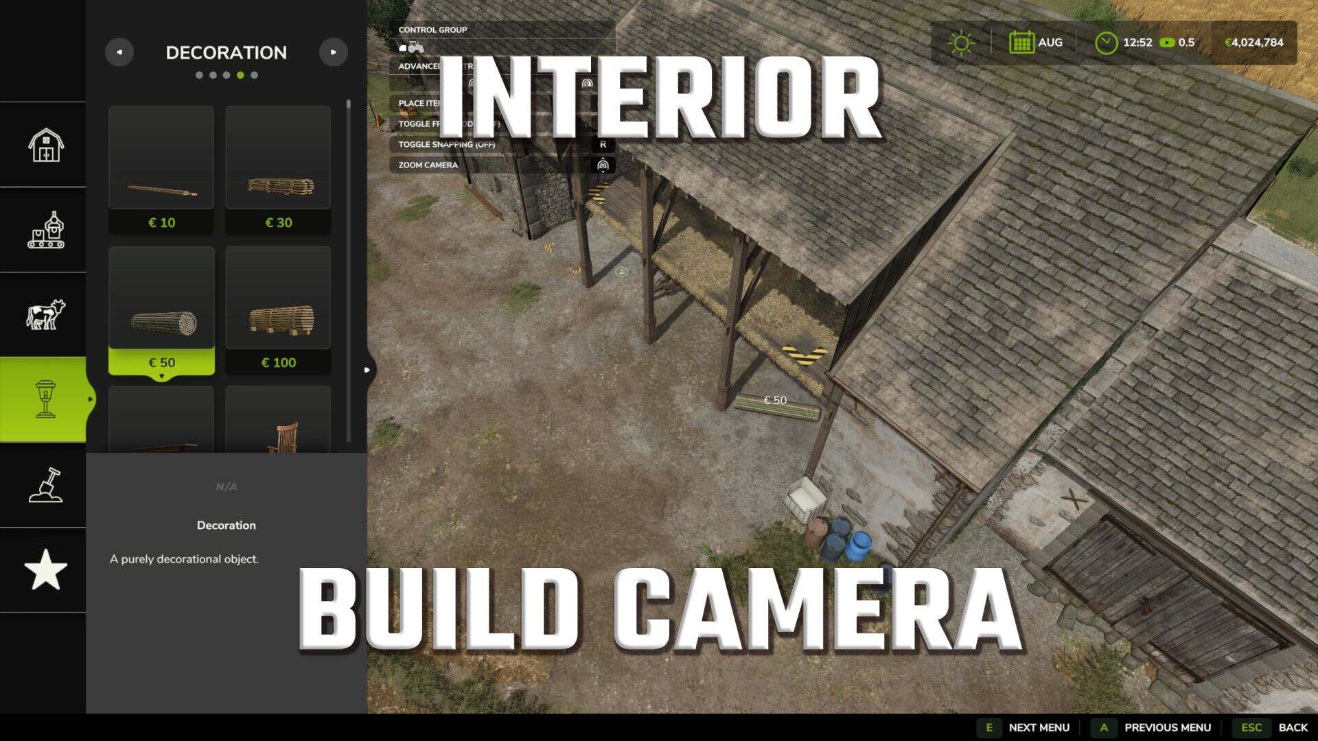 Interior Build Camera v1.0
