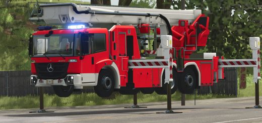 Mercedes Benz Econic WISS telescopic mast platform v1.0