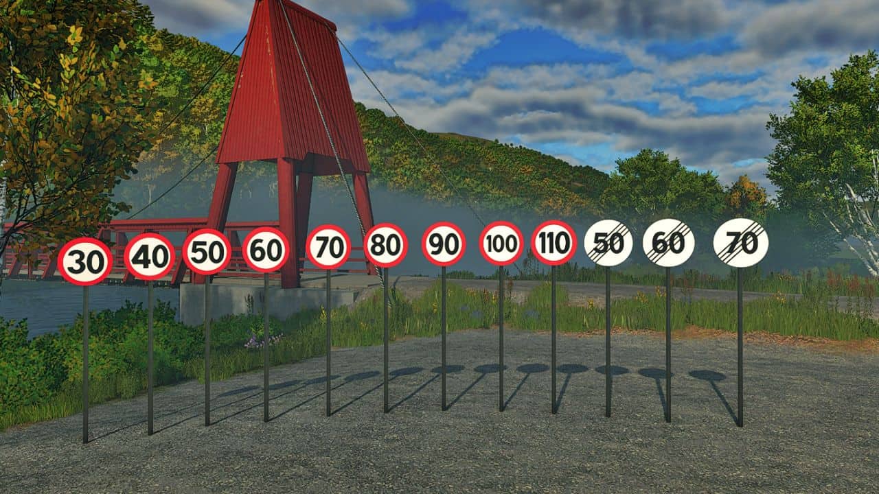 Norwegian Road Sign Pack Placeable v1.0