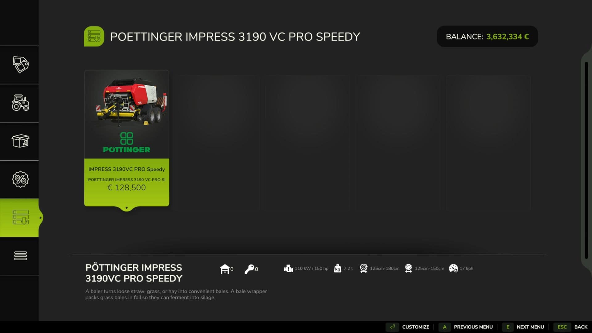 Pöttinger Impress 3190 VC PRO Speedy v1.8 thumbnail 2