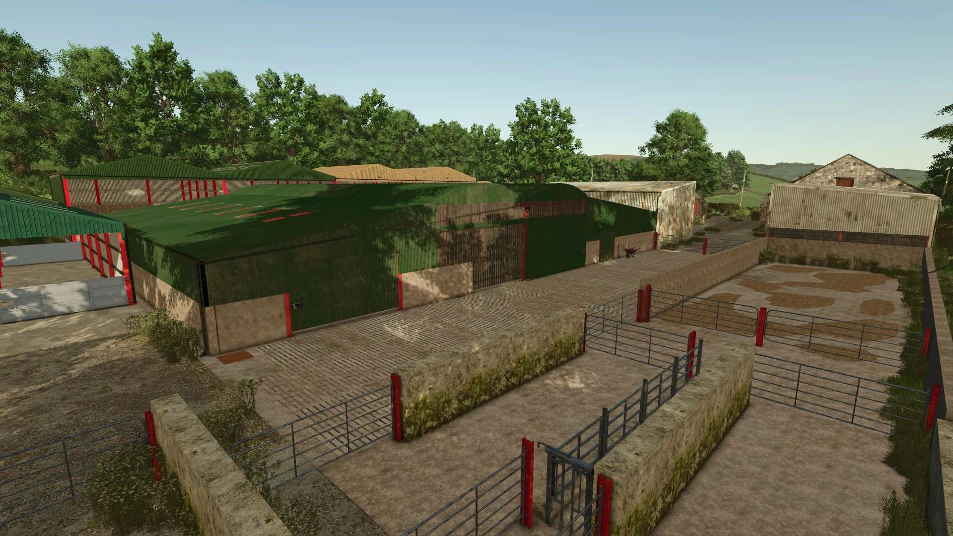 Pack Of Large Cattle Sheds v1.0