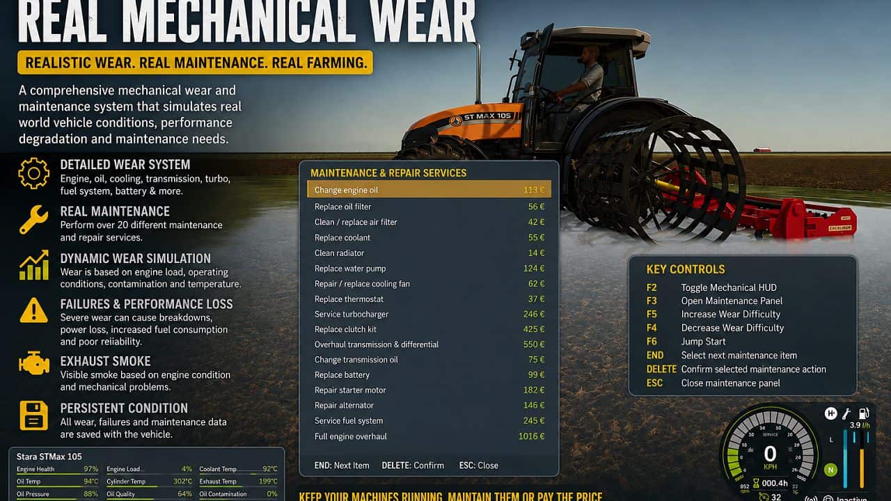 Real Mechanical Wear v1.0.0.2