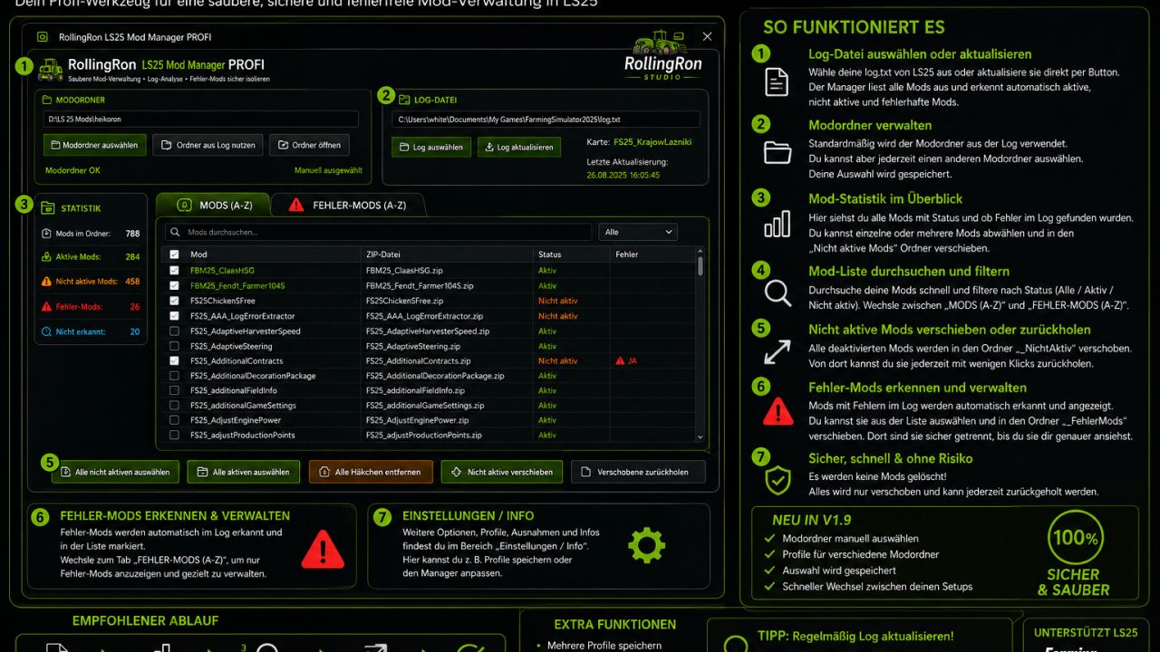 RollingRon Mod Manager PROFI v1.0