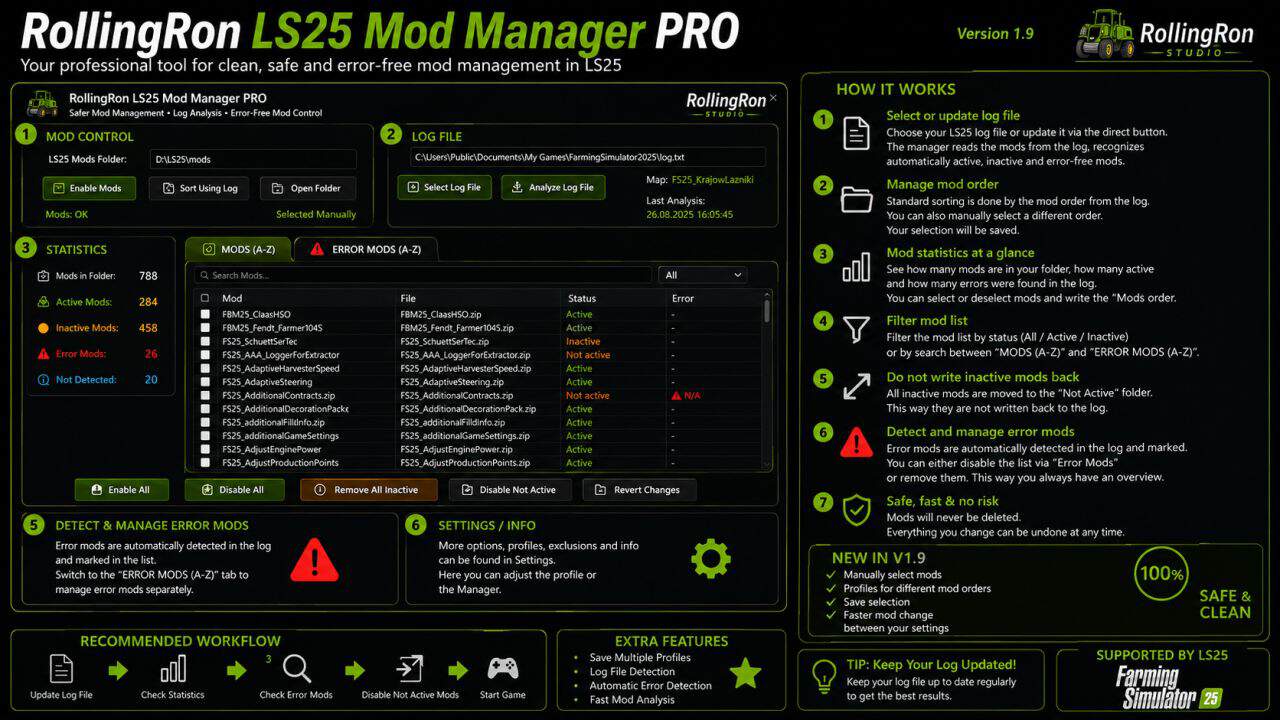 RollingRon Mod Manager PROFI v2.2