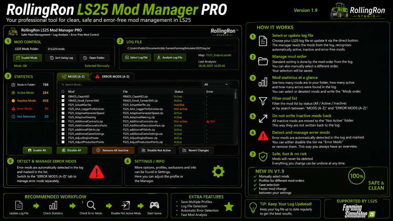 RollingRon Mod Manager PROFI v2.0