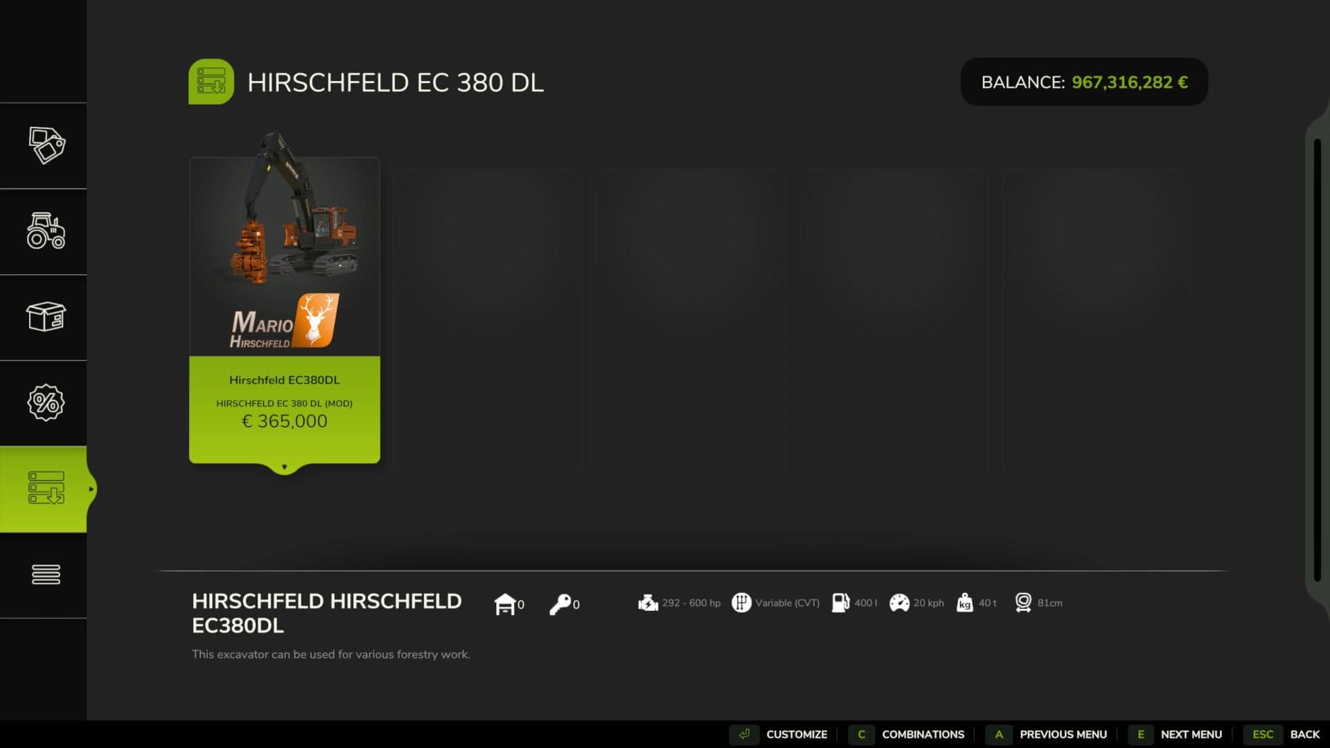 Volvo EC 380- Hirschfeld Edition v1.0.3.7