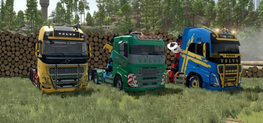 Volvo FH 16 Forestry Z-Crane Semi Pack v1.0.0.4