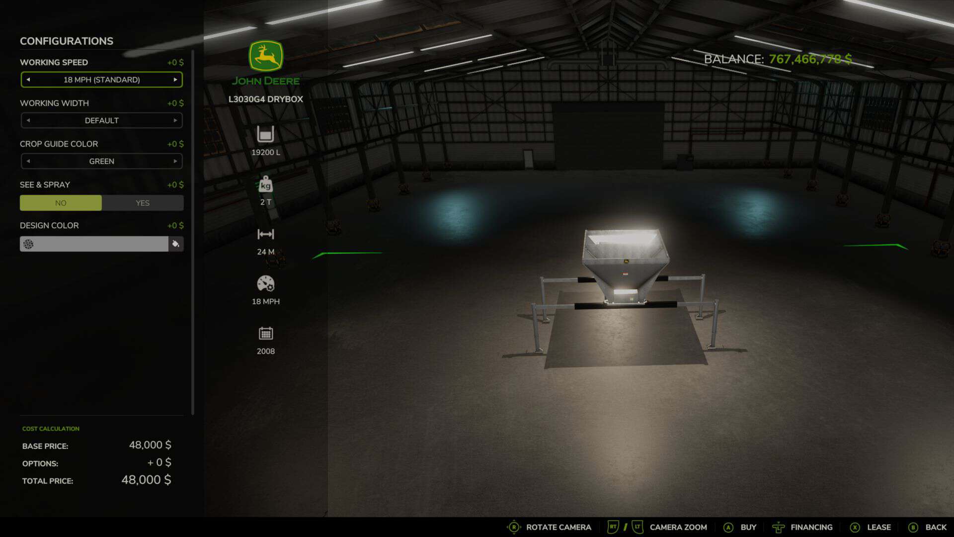 Adjustable working-width configuration v1.0.0.2
