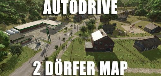 AutoDrive 2 Dörfer Map v1.0