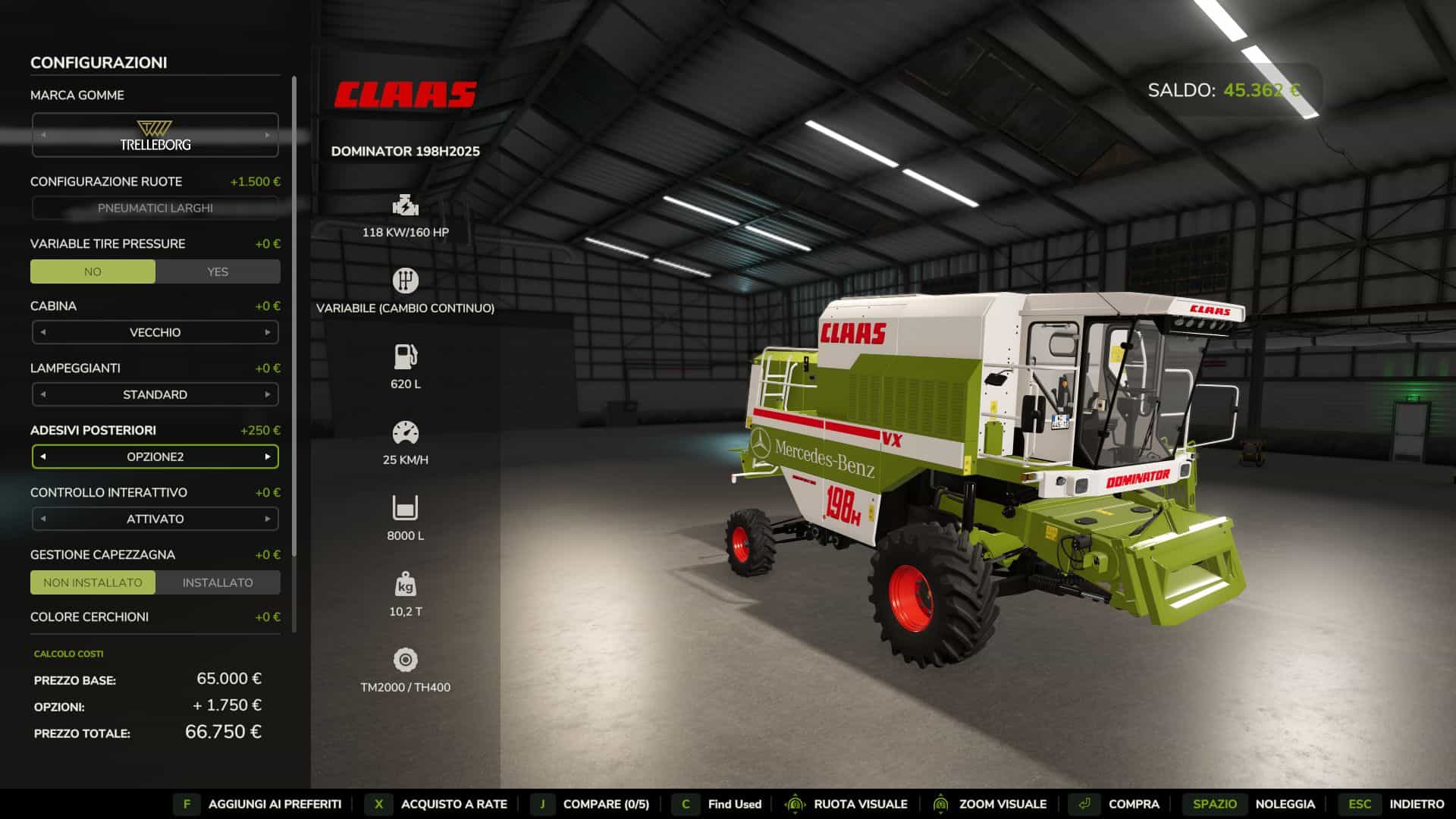 Claas Dominator 198H 2025 v1.0.0.2