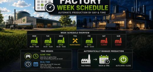 Factory weekly schedule v2.5