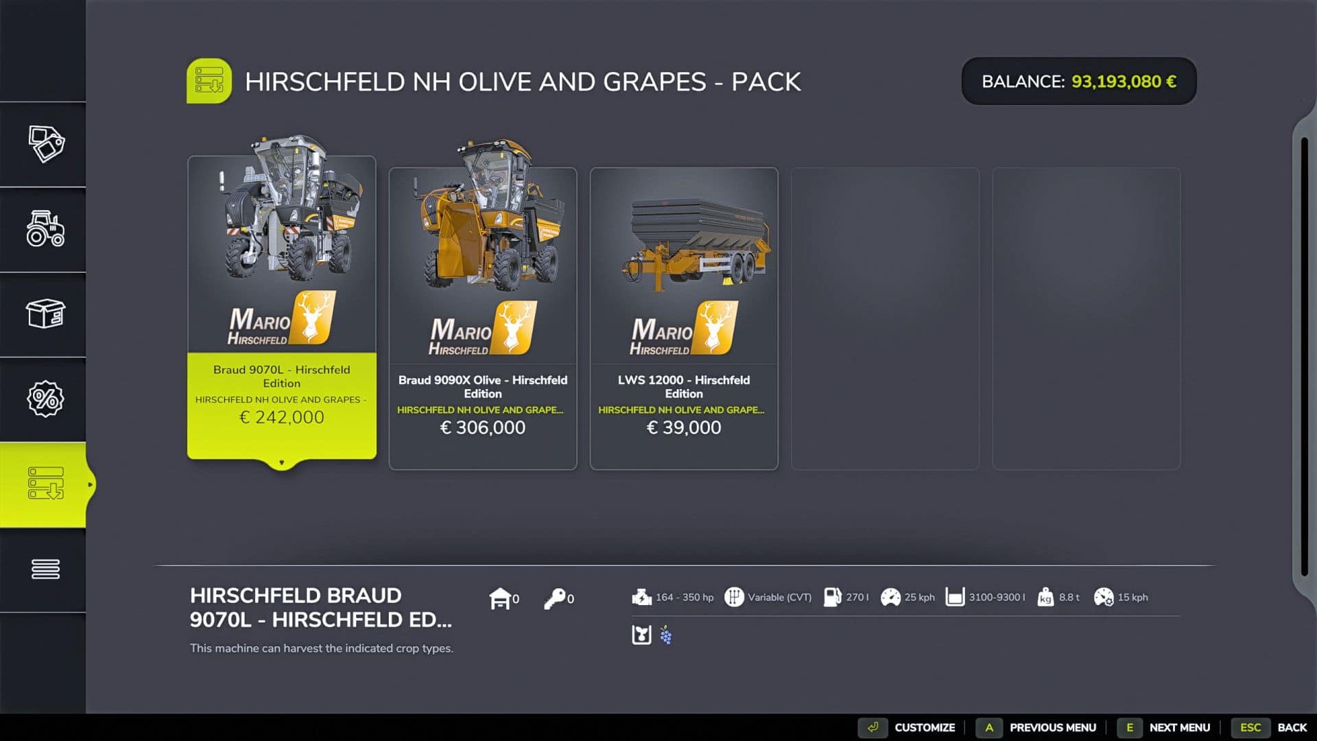 Harvesters & trailers for grapes and olives – choice of colors, more power, more volume! v1.0.0.2 thumbnail 3