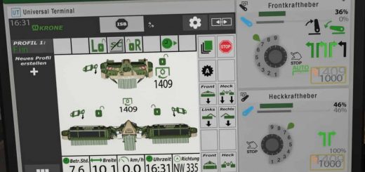 Krone EasyCut isoBUS Screen v1.0