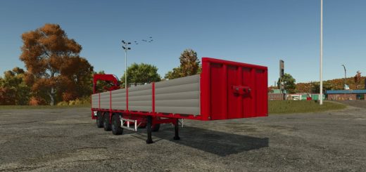 Platform Trailer With Crane v1.0