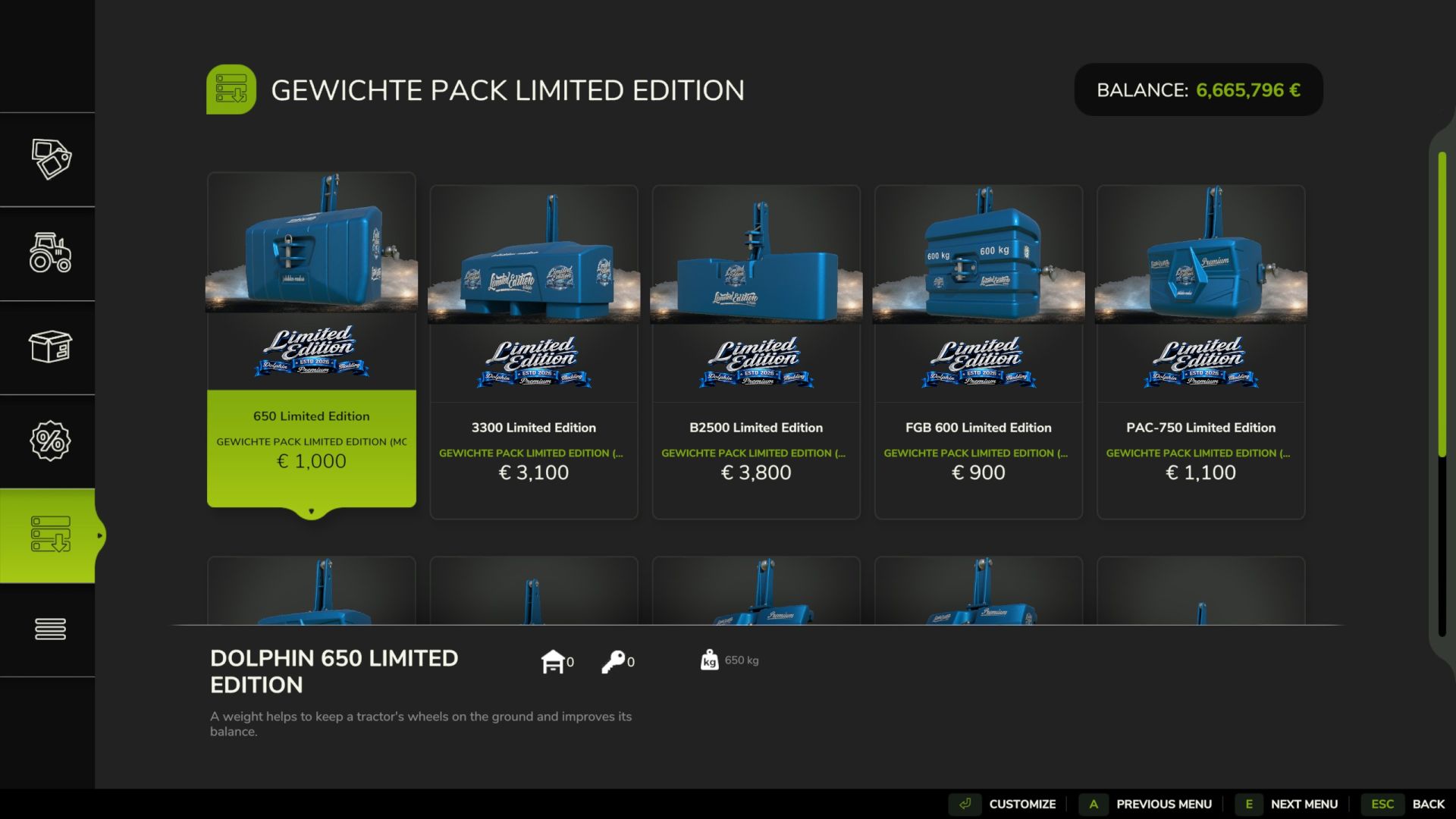 Weights Pack Limited Edition v1.0.0.1