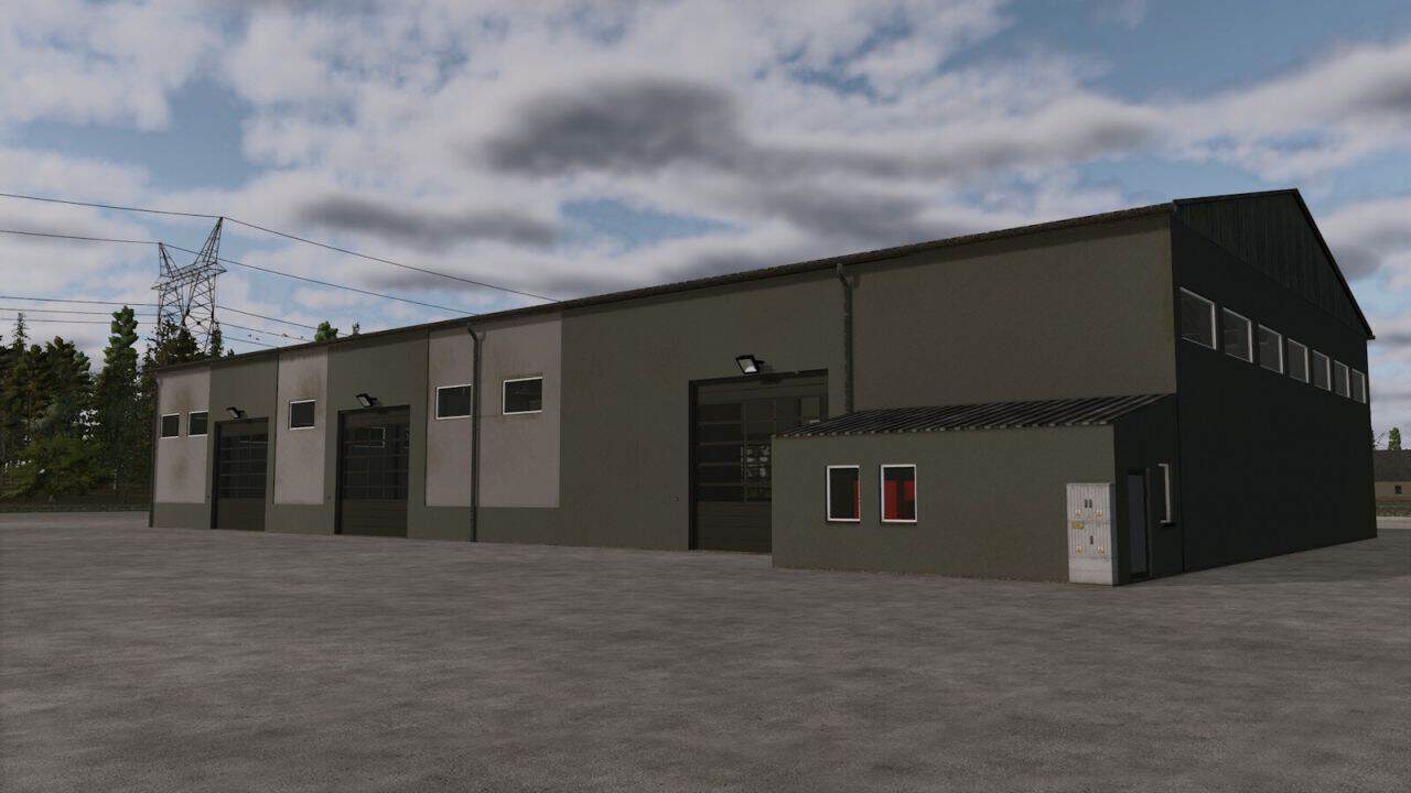 Large Hall With Workshop v1.0