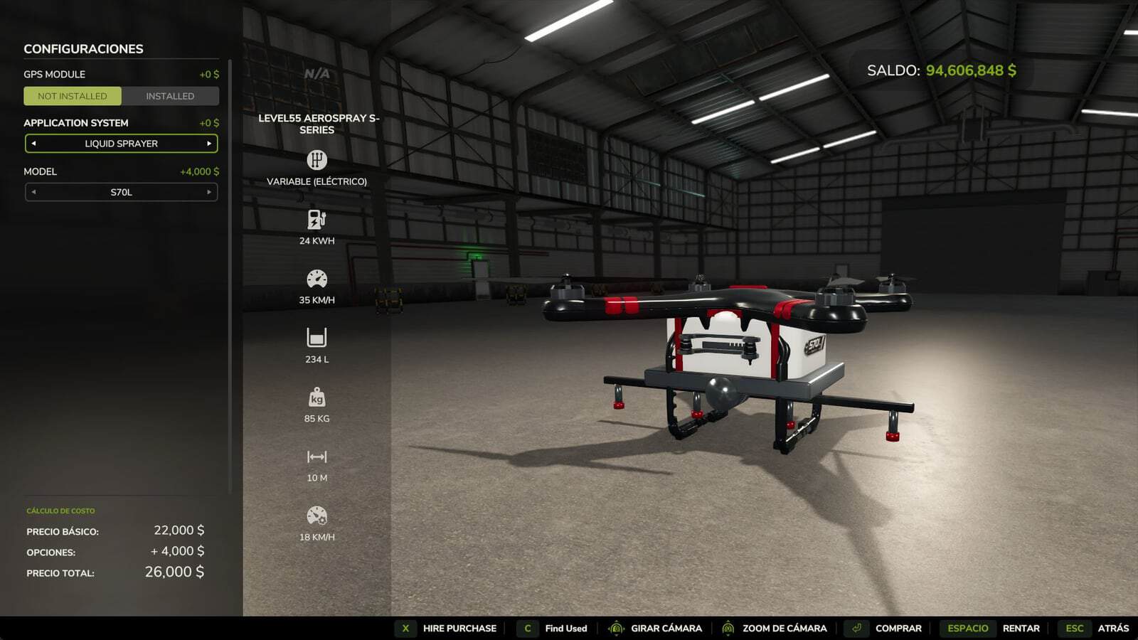Agro Drone – AeroSpray S70L V1.2.0.1