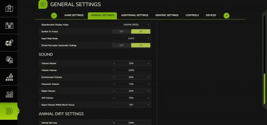 Animal Dirt Settings V1.0
