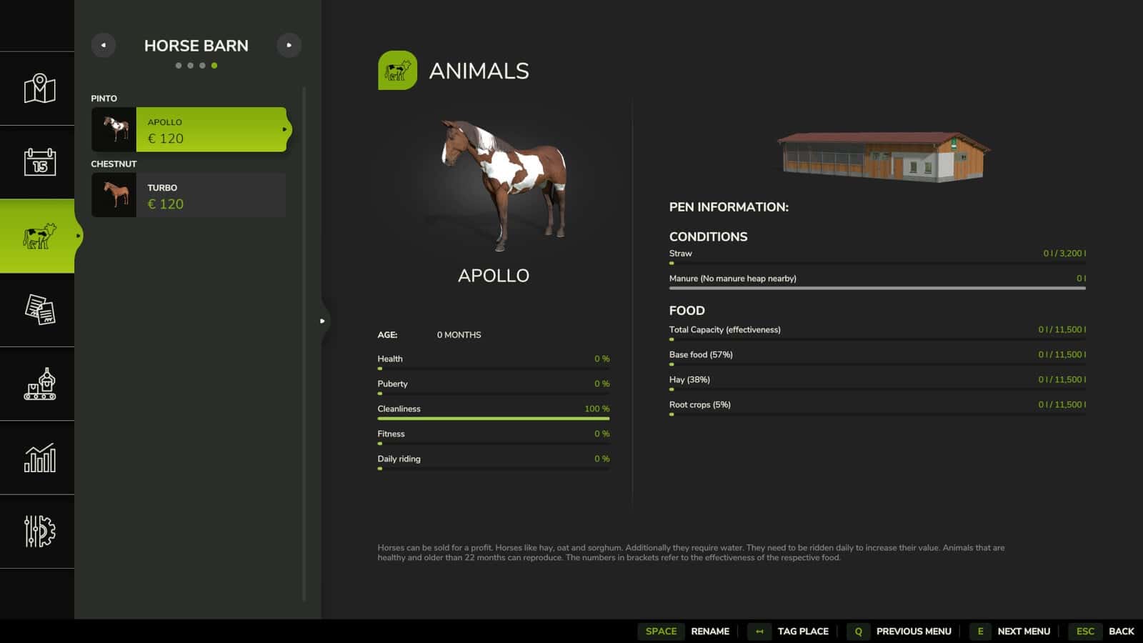 Animal Storage Overview V1.0.0.0