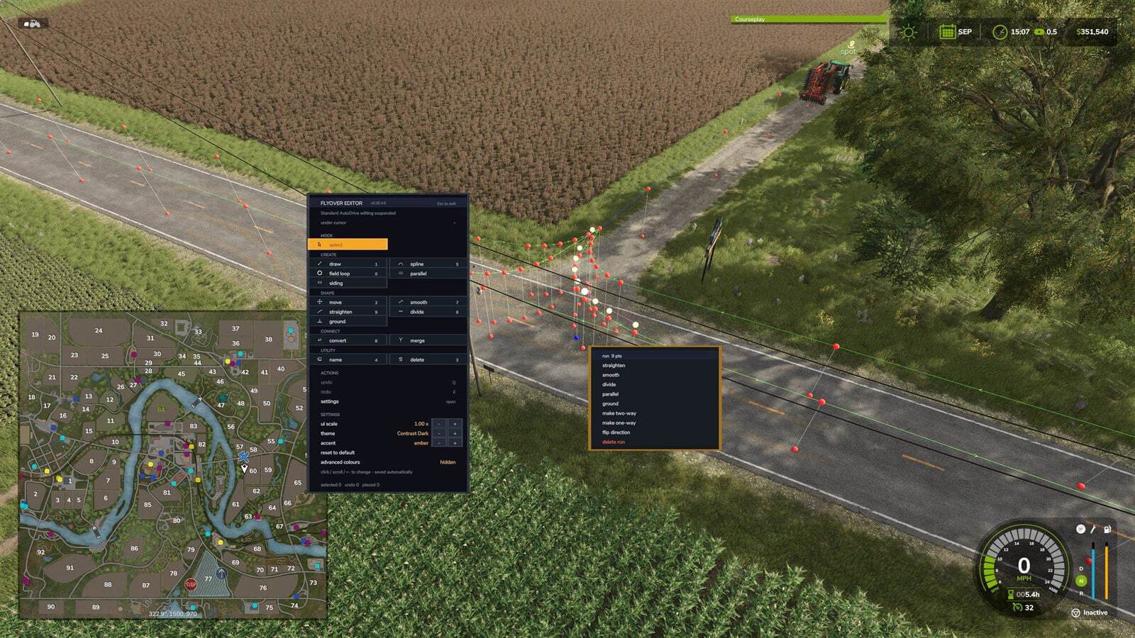 AutoDrive top-down flyover editor V3.0.2