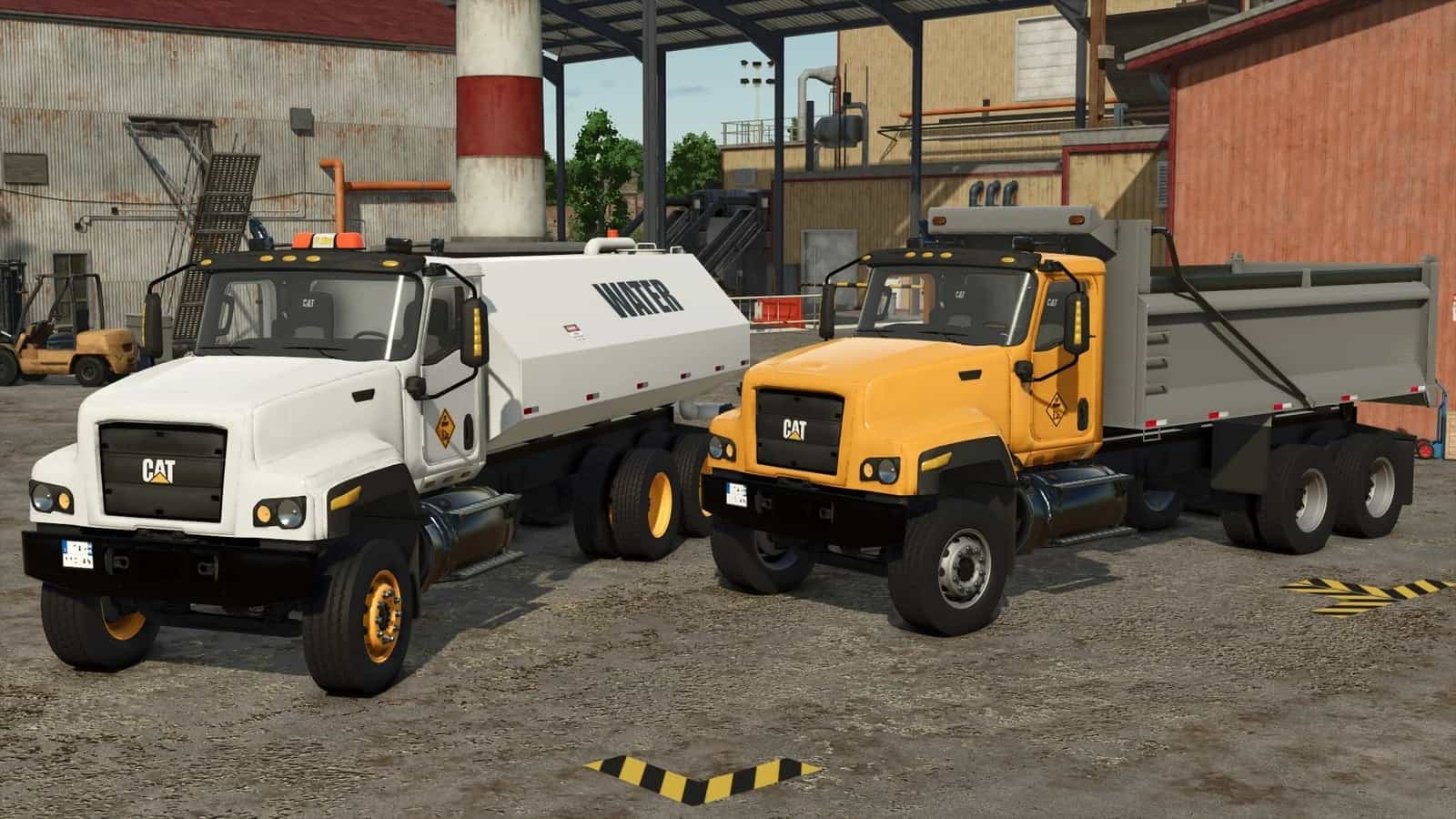 CAT 681 Dump & Water Trucks v1.0
