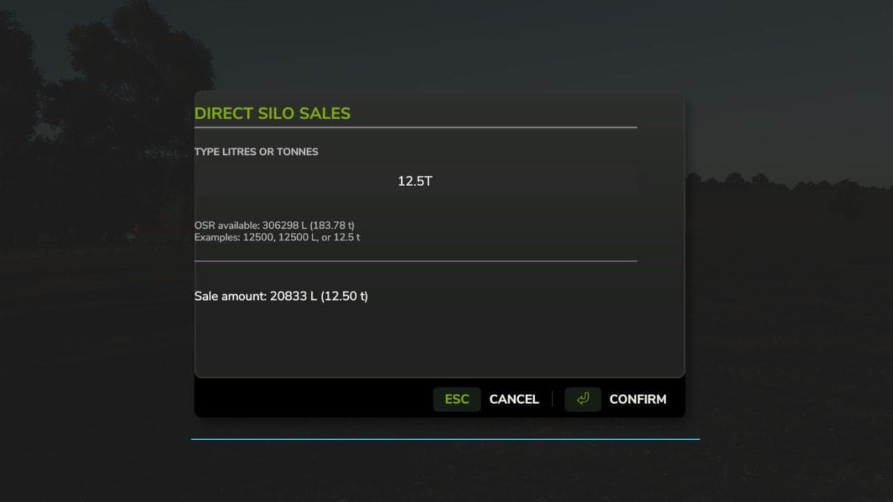 Direct Silo Sell V1.0.0.1