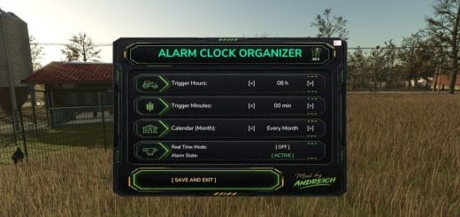 Farmer’s Alarm Organizer V1.0