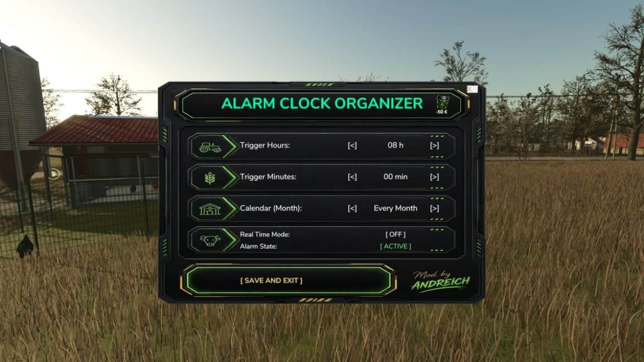 Farmer’s Alarm Organizer V1.0