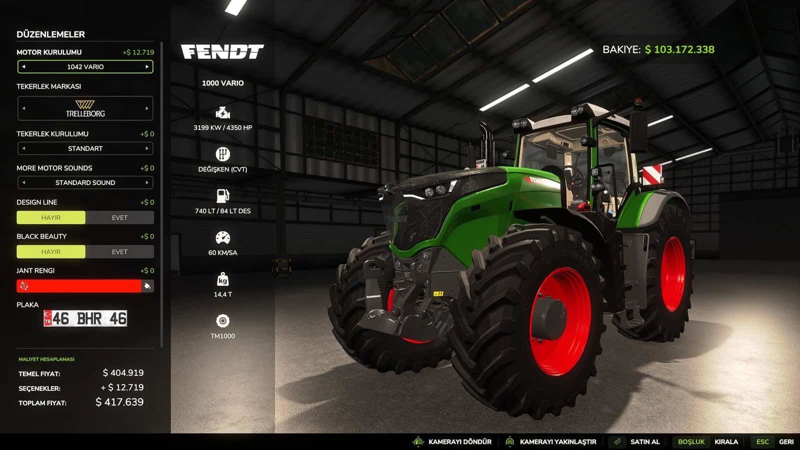 Fendt 1000 Vario Ultimate Performance Edition V3.1.0.0