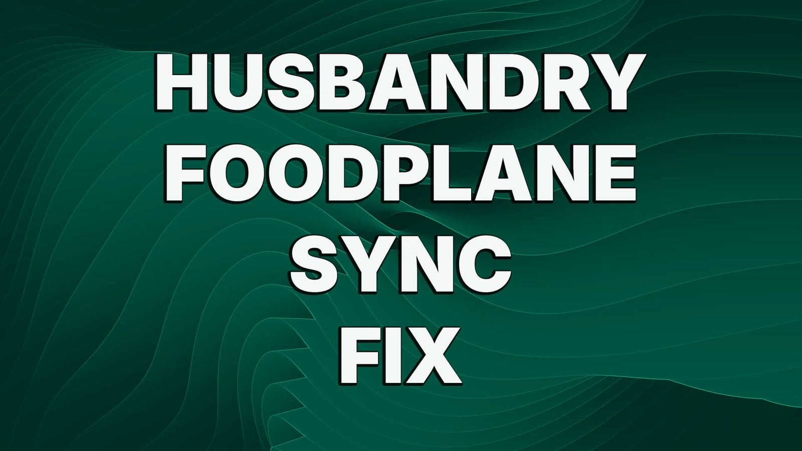 FoodPlane Fix – Visible Feed in the Barn V1.0.0.0